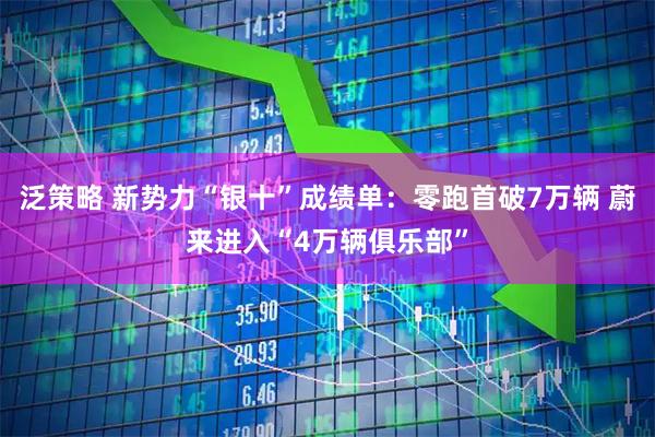 泛策略 新势力“银十”成绩单：零跑首破7万辆 蔚来进入“4万辆俱乐部”