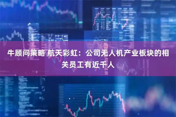 牛顾问策略 航天彩虹：公司无人机产业板块的相关员工有近千人